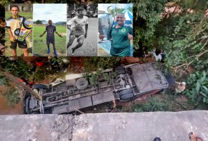 Tres jugadores juveniles de un club de Brasil murieron al caer de un puente el colectivo en el que viajaban