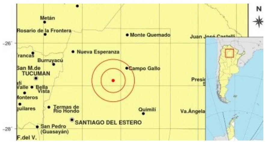 Se registró un sismo de 6,5 grados en Santiago del Estero