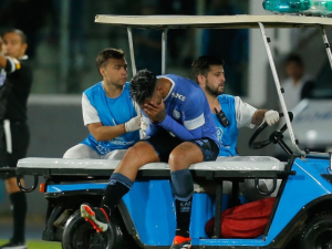 Otra rotura de ligamentos: Lucas Passerini, delantero de Belgrano, se lesionó en la Copa Sudamericana