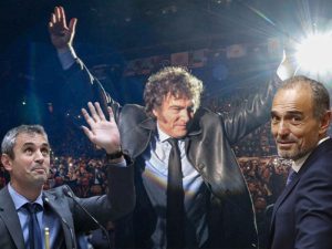 Impactante: la seguridad del show de Milei en el Luna Park, a cargo de una empresa de los Menem