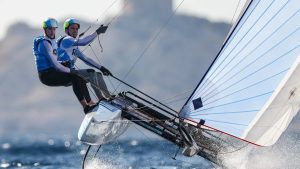 Nacra 17: Majdalani y Bosco tuvieron una gran jornada y escalaron hasta la segunda posición