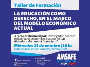 Bruno Napoli brindará una charla: "La educación como Derecho en el marco del modelo económico actual"