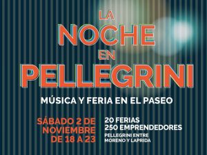 La Noche en Pellegrini: un evento que fusiona gastronomía, ferias y ofertas culturales al aire libre