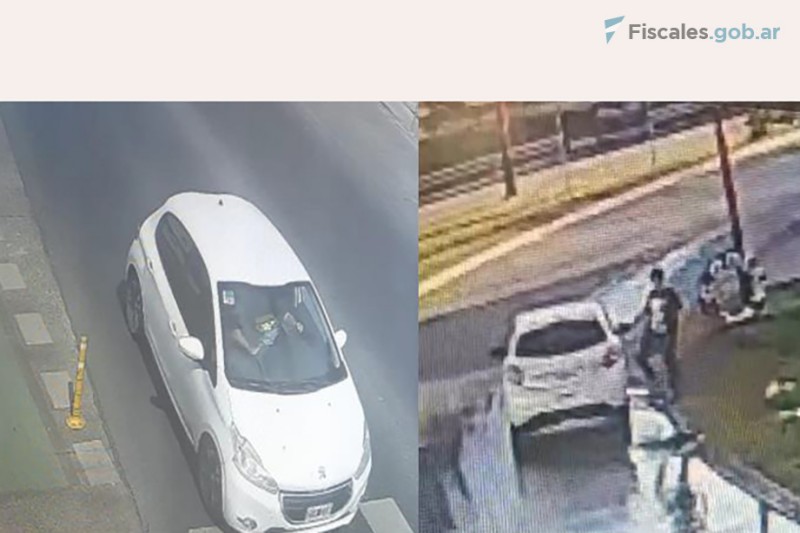 Un Peugeot 208 de los que fue incautado quedó filmado en uno de los secuestros.