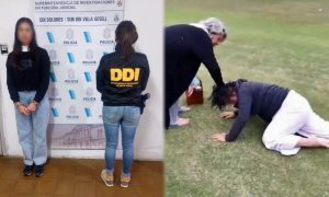 Detuvieron y acusaron de intento de homicidio a la mujer que golpeó con un palo de golf a otra en medio de insultos racistas