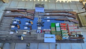 Luis Herrera, el agente de Bolsa y financista del fraude millonario en dólares, guardaba un mini arsenal en su casa