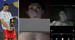 El arquero Dibu Martínez es furor en las redes por un video donde se lo ve desnudo