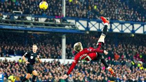 Alejandro Garnacho se llevó el Premio Puskas por su chilena con el Manchester United al Everton