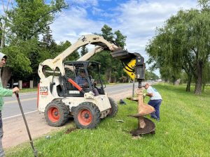 Roldán: comenzaron las obras de iluminación de la Ruta 9