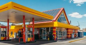 Según la IA, así se ve una estación de servicio con autodespacho en Argentina aunque en Rosario ya funcionan