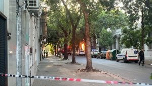 Por una fuga de gas se incendió un edificio en Tucumán y Alvear