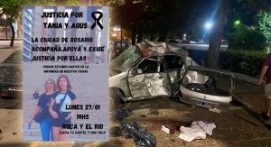 En Rosario también convocaron a llevar cartel y velas para exigir justicia por la muerte de una mujer y su hija en la costanera central