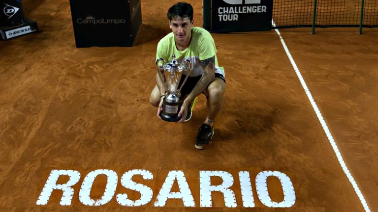 Fiesta completa en el Jockey Club: el argentino Camilo Ugo Carabelli se quedó con la primera edición del Rosario Challenger