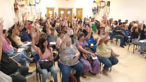 Paritaria: docentes de Amsafé votan entre todas las mociones de rechazo a la oferta salarial