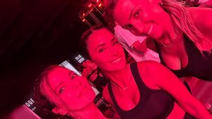 Antonela Roccuzzo eligió a Gime Accardi como host del lanzamiento de su nueva línea de training