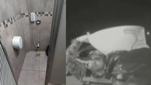 Detuvieron a un hombre que pidió ir al baño de una estación de servicio y robó un inodoro