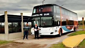 Corral de Bustos recuperó el servicio de transporte hacia Rosario