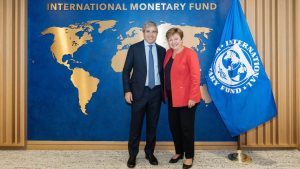 Luego de reunirse con Luis Caputo, Kristalina Georgieva ratificó el apoyo del FMI a la Argentina