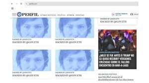 Hackearon la página web del diario Perfil: publicaron el DNI de Milei y mensajes antisemitas