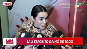 Lali, sin vueltas, aseguró que “estamos viviendo una época insoportable” y se solidarizó con Ricardo Darín