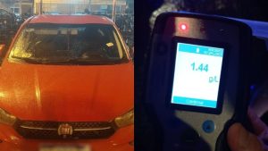 Manejaba borracho por el centro y quiso huir de un control de tránsito: se llevó puesto a un policía