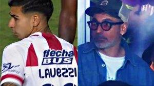 La emoción de Lavezzi tras el debut de su hijo en Unión