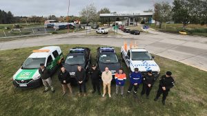 Alvear y Pueblo Esther recibieron nuevos móviles policiales para reforzar la seguridad regional 