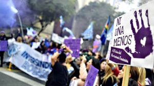 Marcha a 10 años del primer grito colectivo de Ni Una Menos
