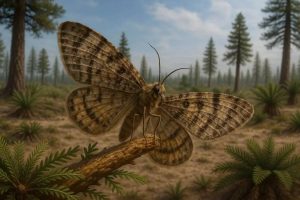 Encuentran excremento fosilizado de mariposas que datan de antes de que existieran las flores
