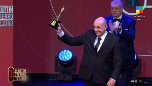En la primera entrega en la historia de Aptra, Gabriel Puma Goity ganó el Martín Fierro de Oro de Teatro