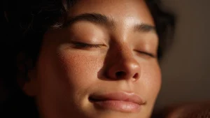 Imagen ilustrativa de Mujer joven descansando