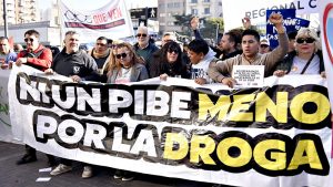 Marcga de Ni un pibe menos por la droga en rosario