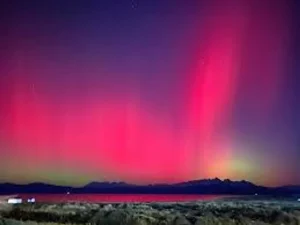 Podrían verse auroras australes en la Patagonia