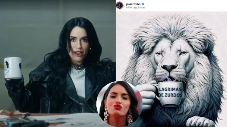 Mensajes encriptados,¿Lali Espósito le mandó un besito a Javier Milei?