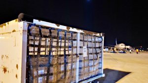 Exportación de carne de pacú desde el aeropuerto de Rosario