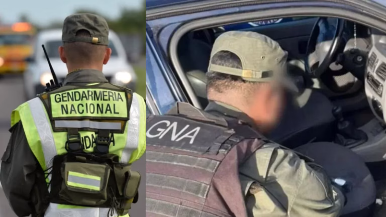 Detuvieron a cuatro gendarmes acusados de robar más de un millón de pesos en un control vehicular