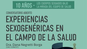 Conversatorio abierto: "Experiencias sexogenéricas en el campo de la salud"