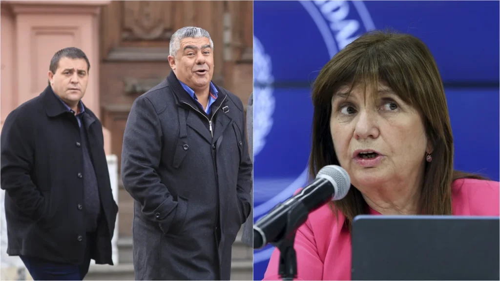 Patricia Bullrich y Chiqui Tapia