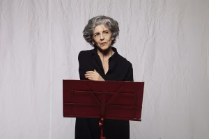 La actriz Cristina Banegas en la obra teatral “Molly Bloom”