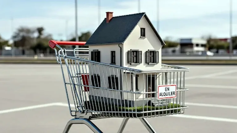 Casa en carrito de compras