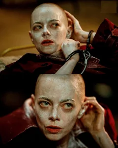 Una Emma Stone completamente calva brilla en Venecia con “Bugonia”, la nueva película de Yorgos Lanthimos