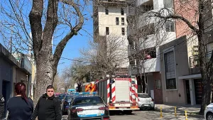 Lugar del accidente donde se cayó el montacargas