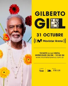 Llega a la Argentina "Tempo Rei Tour", la gira despedida de los escenarios del legendario Gilberto Gil