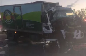 Dos camiones chocaron en la autopista Rosario-Santa Fe a la altura de San Lorenzo