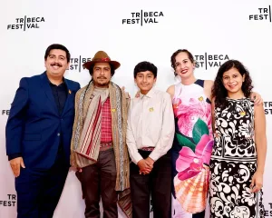 Los protagonistas del documental "Runa Simi" en el Festival de Tribeca