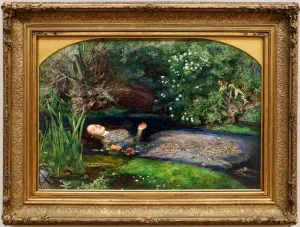 Ofelia (1851-52) de John Everett Millais, emblema del prerrafaelismo