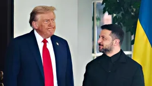 Donald Trump y Volodímir Zelenski