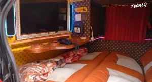 Cama y televisión propia: así es el nuevo micro de lujo para viajar en larga distancia