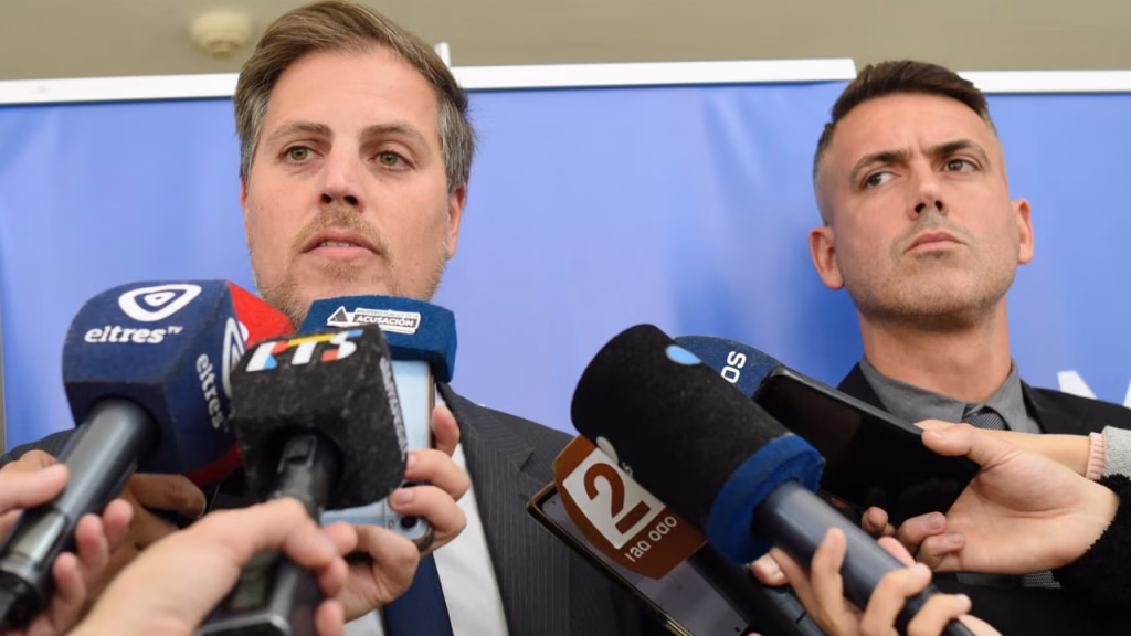 fiscal patricio saldutti franco carbone ministerio publico de la acusación conferencia de prensa medios de comunicación