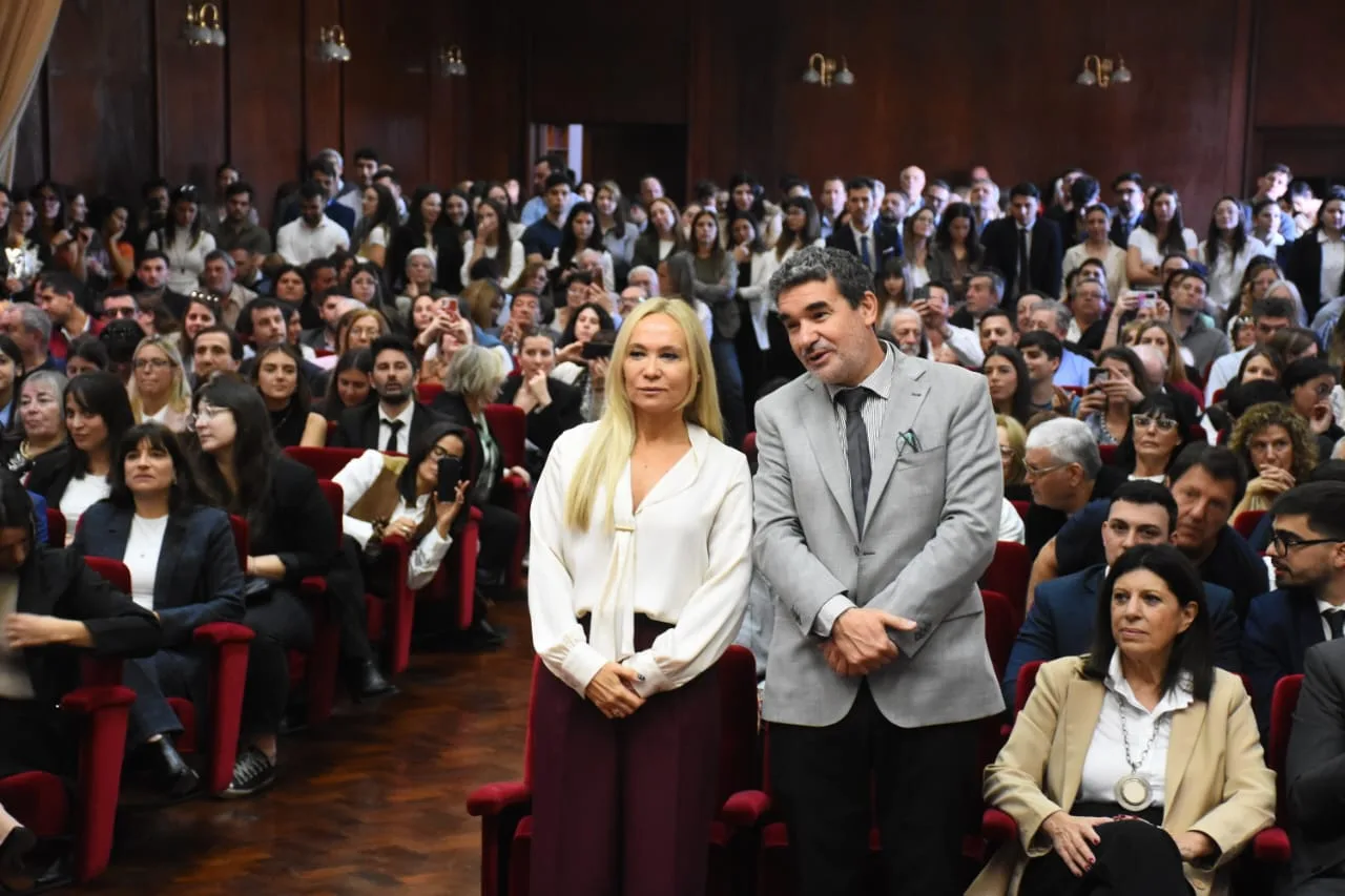 Fiscal general María Cecilia Vranicich y defensor regional Matías Merlo